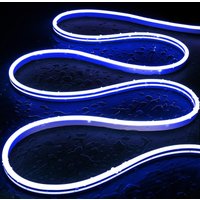 LED-Streifen Neon 48V DC 120 LED/m Blau IP65 nach Maß Schnitt alle 5cm Einfarbig von LEDKIA