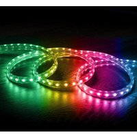 LED-Streifen RGB mit IR-Fernbedienung 220V AC 60 LEDs/m IP65 nach Maß Breite 16mm Schnitt alle 100cm RGB von LEDKIA