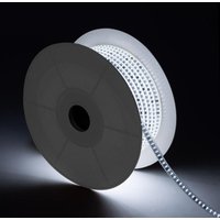 LED-Streifen Rolle Dimmbar 220V ac Solid 120 LED/m 50m Kaltes Weiss IP65 nach Mass Breite 14 mm Schnitt alle 10 cm Kaltweiß 6000K - 6500K von LEDKIA