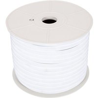 LED-Streifenrolle Neon Dimmbar 220V 50m Kaltweiß Halbrund 180° 7.5W/m Schnitt 100cm IP67 6000K Kaltweiß von LEDKIA