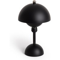LED-Tischlampe 5W Tragbar mit wiederaufladbarem USB-Akku Pauna Schwarz von LEDKIA