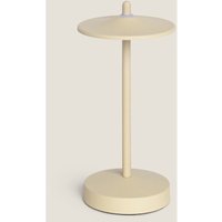 LED Tischlampe Tragbar mit wiederaufladbarem USB-Akku Milevani Beige von LEDKIA