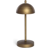 LED Tischlampe Tragbar mit wiederaufladbarem USB-Akku Pirinoa Messing von LEDKIA