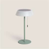 LED Tischleuchte Solar Außenbereich 1.2W Metall Aldana Seladongrün von LEDKIA
