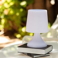 Ledkia - LED-Tischleuchte Solar Uyoga Tragbar rgbw mit Bluetooth-Lautsprecher Außenlampe Wiederaufladbare Batterie über usb rgbw Weiß von LEDKIA