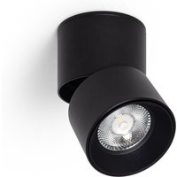 LED-Wandleuchte 7W Aluminium Rund Schwarz New Onuba von LEDKIA