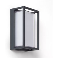 LED-Wandleuchte Außen 12W Aluminium CCT Wählbar Doppeldiffusor Calysta Anthrazit LED-Wandleuchte Außen 12W Aluminium CCT Wählbar Doppeldiffusor Calysta Anthrazit von LEDKIA