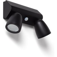 Ledkia - led Wandleuchte Außen 12W Aluminium mit Bewegungssensor pir Abel Large zwei Strahler Schwarz Ledkia - led Wandleuchte Außen 12W Aluminium mit Bewegungssensor pir Abel Large zwei Strahler Schwarz von LEDKIA