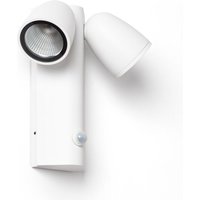 Ledkia - led Wandleuchte Außen 12W Aluminium mit Bewegungssensor pir Abel Zwei Strahler Weiß von LEDKIA