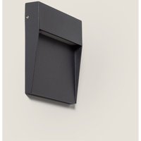 Ledkia - LED-Wandleuchte Außen 6,5W cct Wählbar Oberfläche Quadratisch Jade Schwarz von LEDKIA