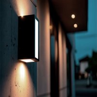 Led Wandleuchte Außen 8W Aluminium Holius Mattschwarz von LEDKIA