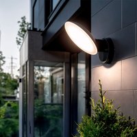 LED-Wandleuchte Aussen 9W Kora Schwarz von EFECTOLED