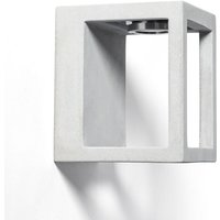 LED-Wandleuchte Außen Dimmbar 6W Zement Varex Steingrau von EFECTOLED