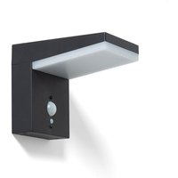 Efectoled - led Wandleuchte Außen Solar 5W Aluminium mir Bewegungssensor Edwan Schwarz von LEDKIA