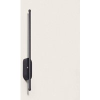 LED Wandleuchte mit wiederaufladbarem USB Akku Metall Aura Schwarz von LEDKIA