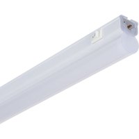 LED-Wannenleuchte mit integrierter T5 Röhre 18W 1200mm und Lichtschalter Batten Kaltweiß von LEDKIA