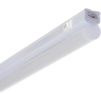 LED-Wannenleuchte 60 cm 9W Batten mit Lichtschalter verknüpfbar Warmweiß 3200K von LEDKIA