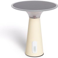 Led Solar-Tischlampe für Außenbereich 3W Tragbar mit wiederaufladbarem USB-Akku Soucha Beige von LEDKIA