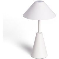 Ledkia - led Tischlampe aus Metall mit wiederaufladbarem USB-Akku Chamle Weiß von LEDKIA