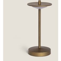Led Tischlampe tragbar mit wiederaufladbarem USB-Akku Estepona Messing von LEDKIA