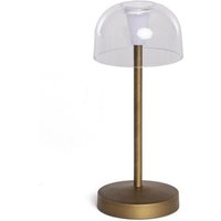 Ledkia - led Tischlampe tragbar mit wiederaufladbarem USB-Akku Lendora Messing von LEDKIA