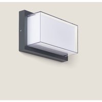 Ledkia - led Wandleuchte Außen 12 w Aluminium cct wählbar Doppelter Diffusor Caelia von LEDKIA