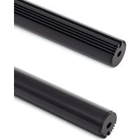 Aluminiumprofil Hängend Rund für led Streifen bis 11 mm Schwarz 2 m Schwarz transluzent von LEDKIA