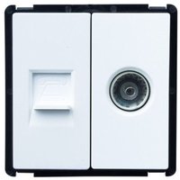 Anschluss tv + Telefon Modern Schwarz Anschluss tv + Telefon Modern Schwarz von LEDKIA