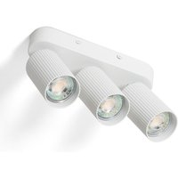 Deckenleuchte Aluminium Aritz 3 Spots Weiß von LEDKIA