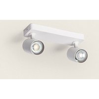 Ledkia - Deckenleuchte Ausrichtbar Cora 2 Strahler Weiß Weiß80 mm von LEDKIA