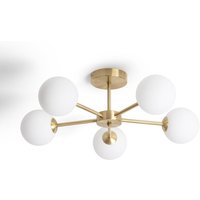 Efectoled - Deckenleuchte Metall und Glas Moonlight Messing 5 Spots Gold von EFECTOLED
