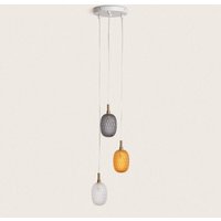 Efectoled - Pendelleuchte Glas Shalim Mehrfarbig von LEDKIA