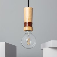 Ledkia - Hängeleuchte Holz Turia Holz75 mm von LEDKIA