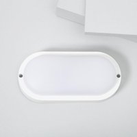 LED-Deckenleuchte 25W Oval für Aussen 96x198 mm IP65 Hublot Weiss Kaltweiß 5000K von LEDKIA