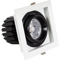 Ledkia - LED-Downlight Strahler 12W cob Schwenkbar 360º Eckig Schnitt 100x100 mm CRI90 Expert Color Anti-Flicker Warmweiß 3000K von LEDKIA