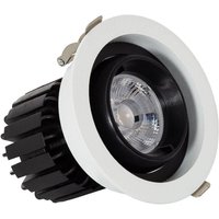 Ledkia - LED-Downlight Strahler 12W cob Schwenkbar 360º Rund Schnitt ø 100 mm CRI90 Expert Color Anti-Flicker Warmweiß 3000K von LEDKIA