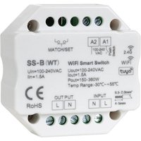 LED-Drucktaster WiFi rf Kompatibel mit Schalter Weiß26 mm von LEDKIA