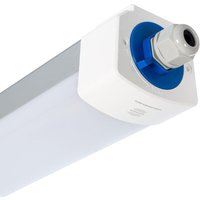 LED-Feuchtraum Wannenleuchte 120 cm 40W 150lm/W Aluminium IP65 Verbindbar mit Mikrowellensensor merrytek Neutralweiß 4000K - 4500K von LEDKIA