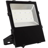 Ledkia - LED-Flutlichtstrahler 100W 160 lm/W he Slim pro Dimmbar Triac Optik 30º-60º-90º-120º Verschiedene Abstrahlwinkel Warmweiß 3000K Schwarz120º von LEDKIA