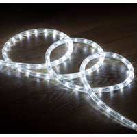 LED-Schlauch Rund 220V ac 36 LEDs/m Kaltweiss IP65 nach Mass Schnitt alle 100 cm Kaltweiß 18 m von LEDKIA