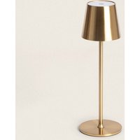 Ledkia - LED-Tischlampe 3W Tragbar aus Metall mit wiederaufladbarem usb Akku Anisa Gold von LEDKIA