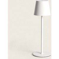 Ledkia - LED-Tischlampe 3W Tragbar aus Metall mit wiederaufladbarem usb Akku Anisa Weiß von LEDKIA