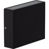 LED-Wandleuchte 6W Aussen Doppelseitige Beleuchtung Quadratisch Schwarz Kaysa 2700K Warmweiß von EFECTOLED