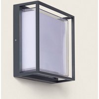 Ledkia - LED-Wandleuchte Außen 20W Aluminium cct Wählbar Doppeldiffusor Arelien Anthrazit von LEDKIA