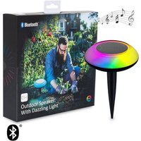 Lautsprecher Bluetooth mit Spieß mit LED-Außenleuchte rgbw IP44 für Smartphone rgbw von LEDKIA