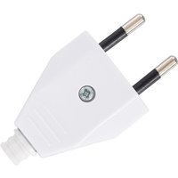 Schuko-Stecker Typ f Europäisch Weiß von EFECTOLED