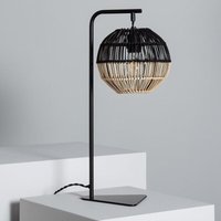 Tischlampe Rattan Kithnos Schwarz von EFECTOLED