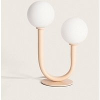 Efectoled - Tischlampe aus Metall und Glas Zeina Terrakotta von EFECTOLED