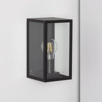 Ledkia - Wandleuchte Aussen Aluminium und Glas Atrium Schwarz120 mm von LEDKIA