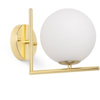 Wandleuchte aus Metall und Glas Moonlight Design Gold Wandleuchte aus Metall und Glas Moonlight Design Gold von EFECTOLED
